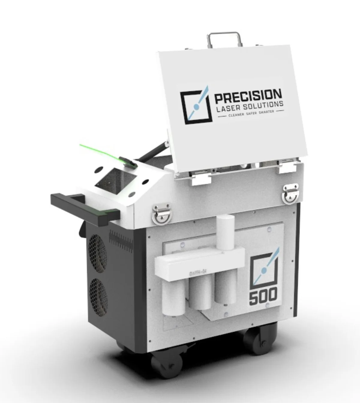 Precision Laser Solutions 500W pulsed MOPA laser cleaning machine